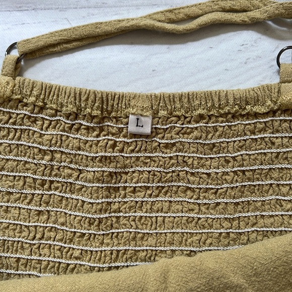 One Shoulder Gaucho Romper with Pockets LARGE - Picture 2 of 5